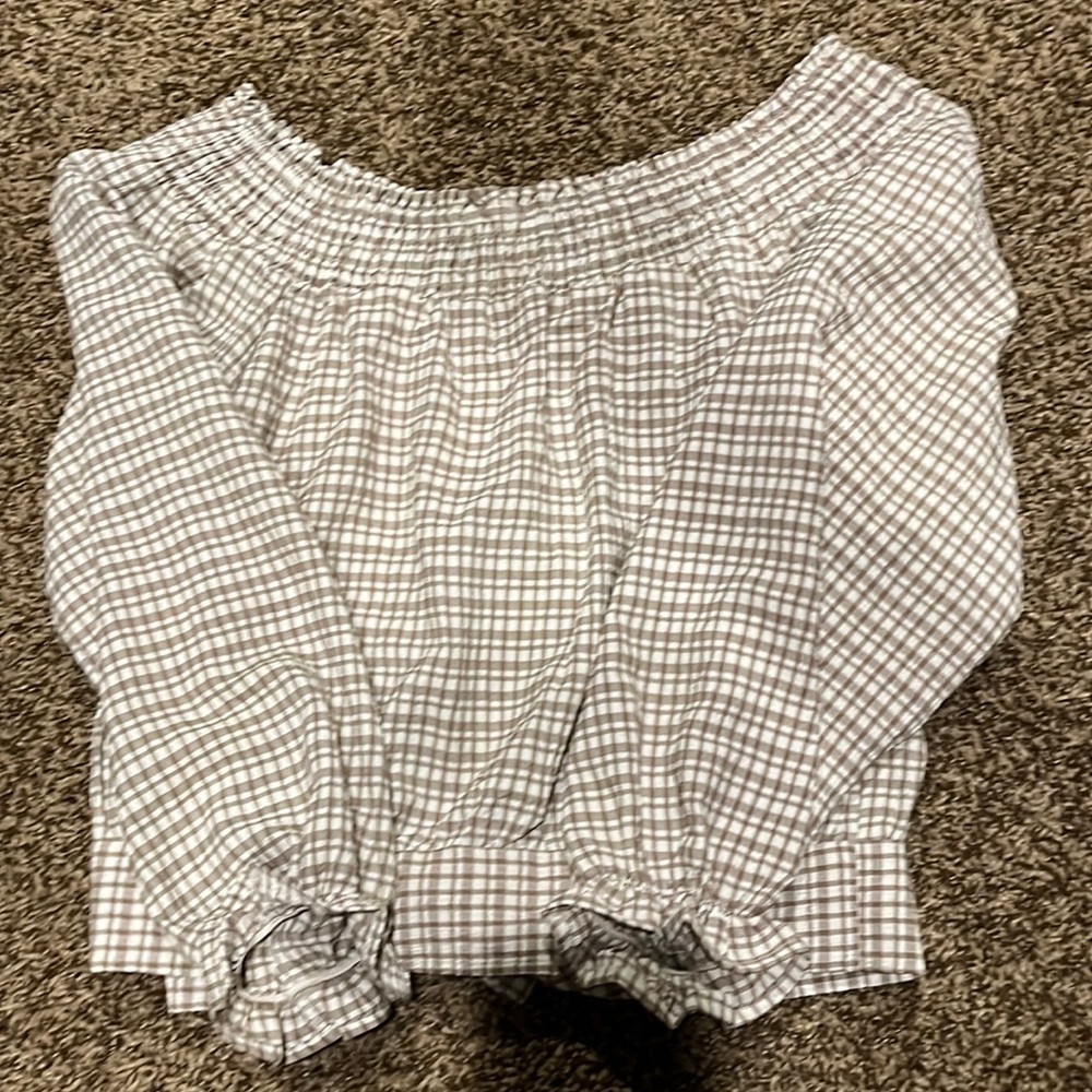 Off the shoulder crop top